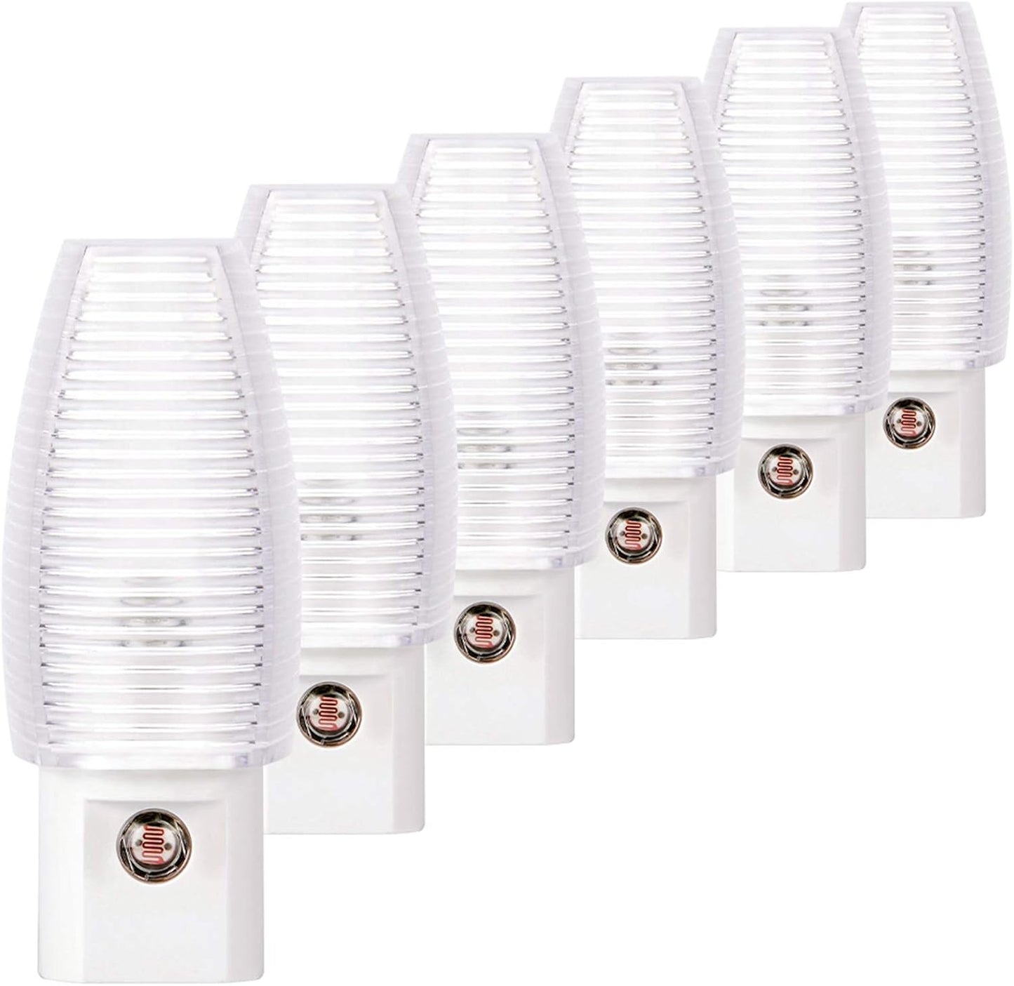 8-Pack Warm White LED Night Lights with Dusk-to-Dawn Sensor for Home Use