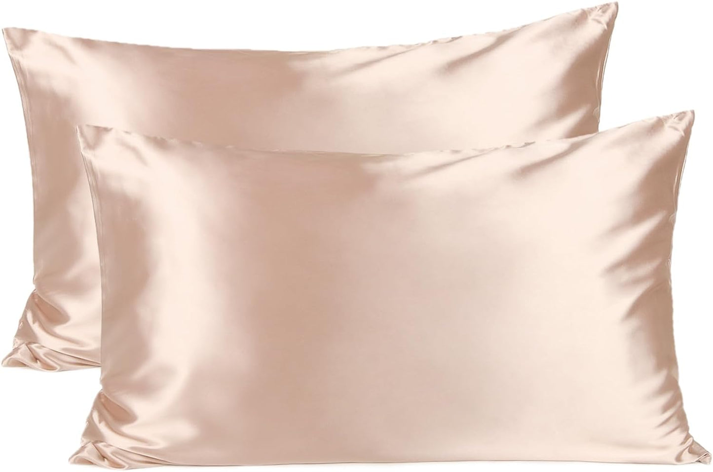 Luxurious Satin Pillowcase Set for Enhanced Beauty Sleep - Queen Size with Zipper Closure, Perfect for Hair and Skin Care, Ideal Gift for All