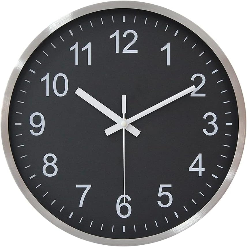 Elegant Silent Non-Ticking Wall Clock - Ideal for Home, Office, and Classroom Decoration