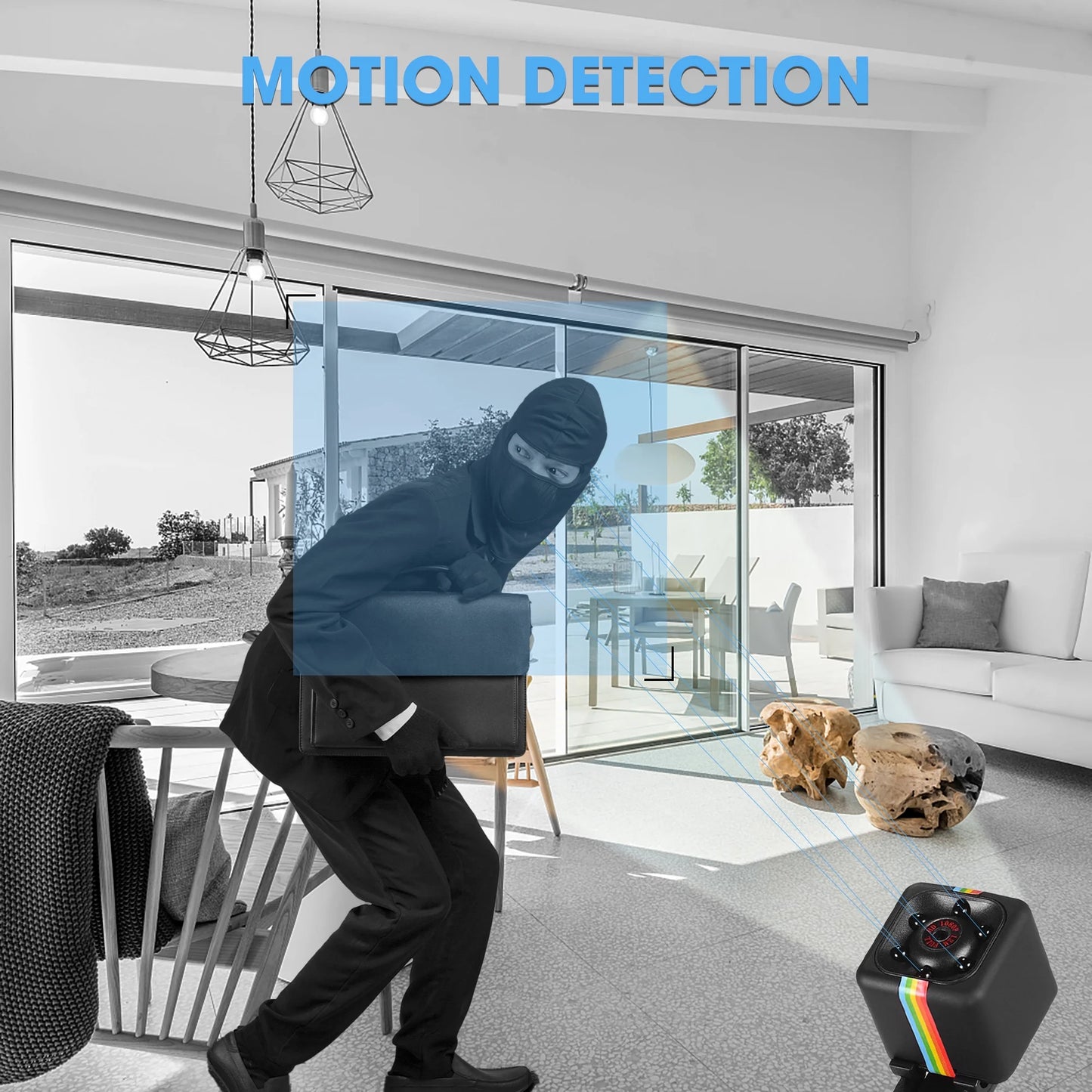 Wireless Indoor Home Surveillance Camera with Wi-Fi and Concealed Design