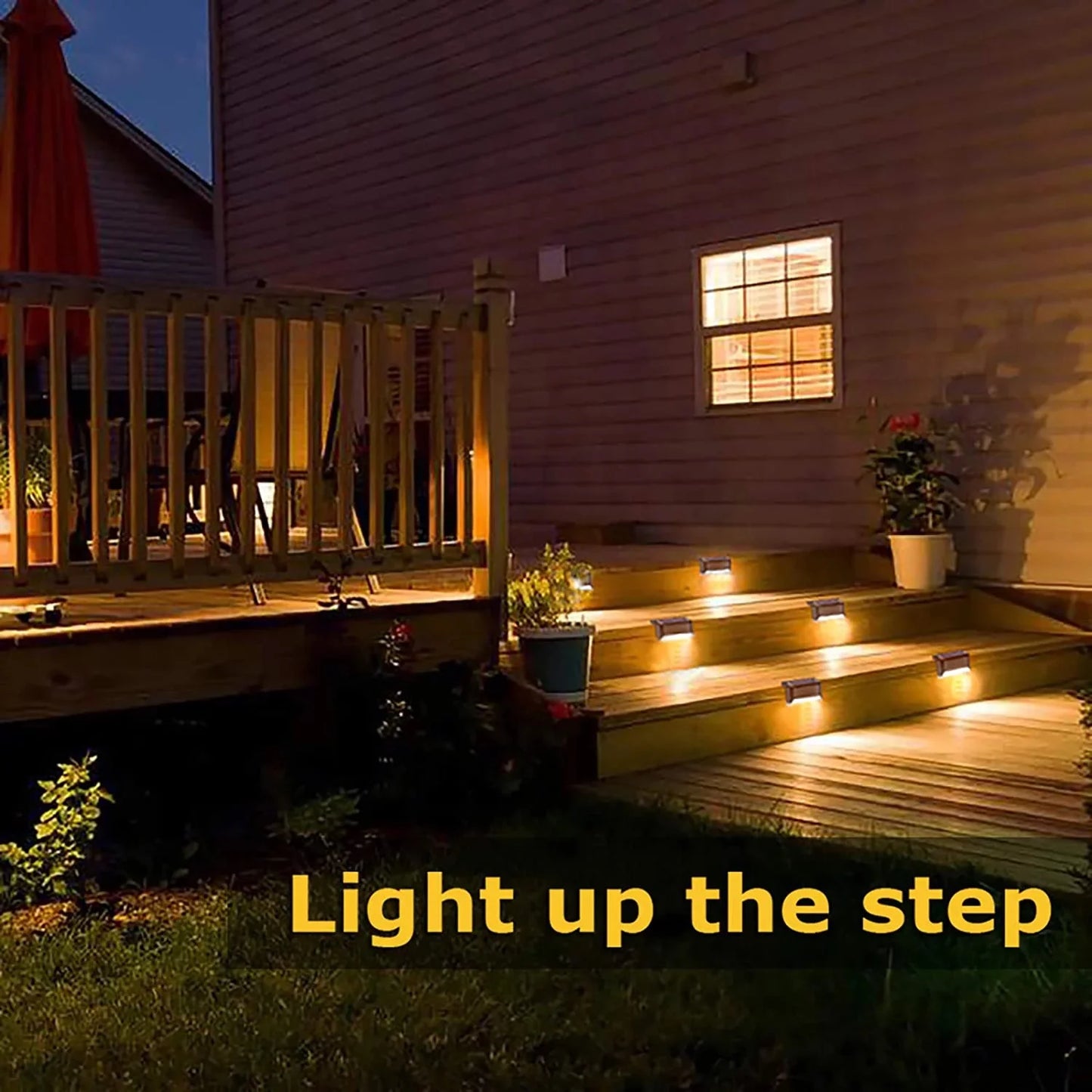 12-Pack Solar-Powered Deck and Fence Post Lights for Outdoor Use - Weatherproof LED Lighting in Brown with Warm White Illumination for Patios, Pools, Steps, and Pathways