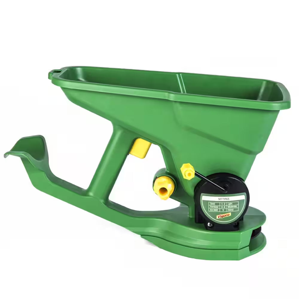 Professional Handheld Spreader for Grass Seed, Fertilizer, and Ice Melt - 1,000 Sq. Ft. Capacity