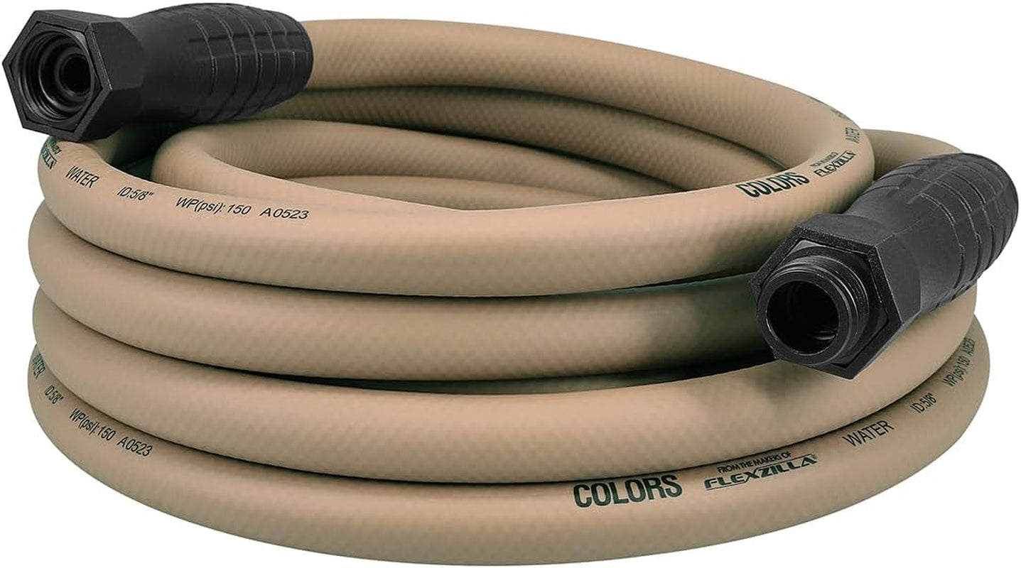 Heavy-Duty Lightweight 5/8" x 10' Garden Lead-In Hose with Swivel Grip, Drinking Water Safe, Zillagreen - HFZG510YWS-E