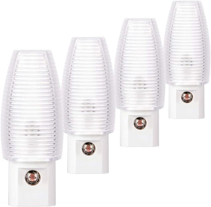 8-Pack Warm White LED Night Lights with Dusk-to-Dawn Sensor for Home Use