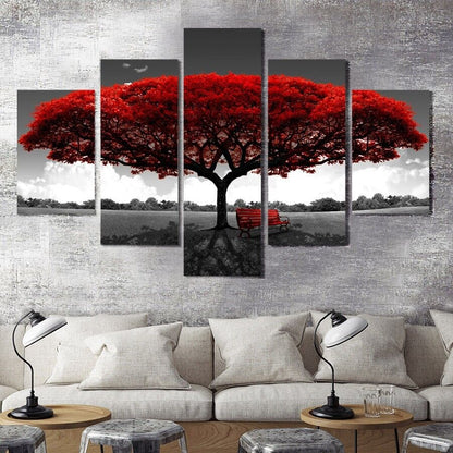 5Pcs Canvas Print Paintings Landscape Pictures Wall Art Modern Living Room Decor