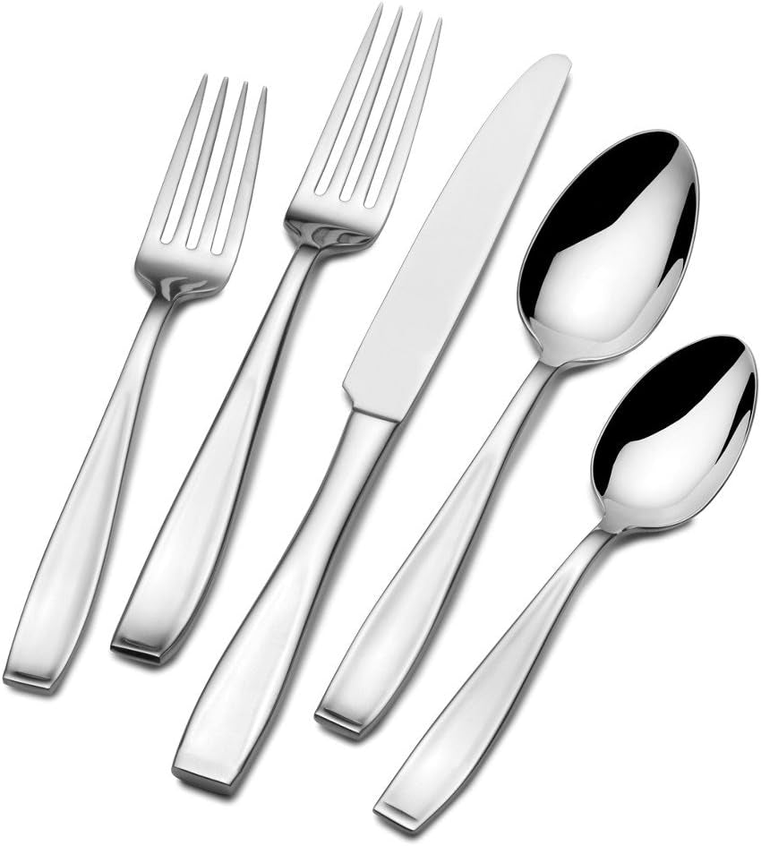 Regent 65-Piece Stainless Steel Flatware Set for 12 with Serving Utensils, Made from 18/10 Grade Steel