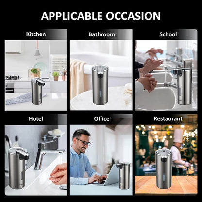 Automatic Touchless Soap Dispenser with Adjustable Volume Control and Infrared Motion Detection for Bathroom and Kitchen Applications