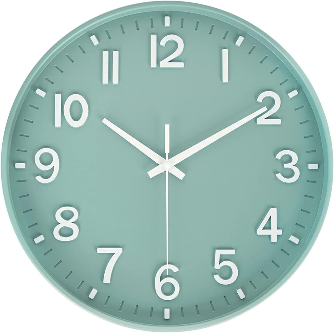 Elegant Silent Non-Ticking Wall Clock - Ideal for Home, Office, and Classroom Decoration