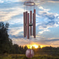 36-Inch Outdoor Wind Chimes - Elegantly Tuned for Relaxation and Soothing Melodies, Black Memorial Chimes for Sympathy and Remembrance