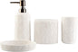 Elegant 4-Piece Farmhouse Bathroom Accessories Set - Includes Toothbrush Holder, Soap Dispenser, Soap Dish, and Tumbler - Perfect for Apartment Decor and Thoughtful Gifting