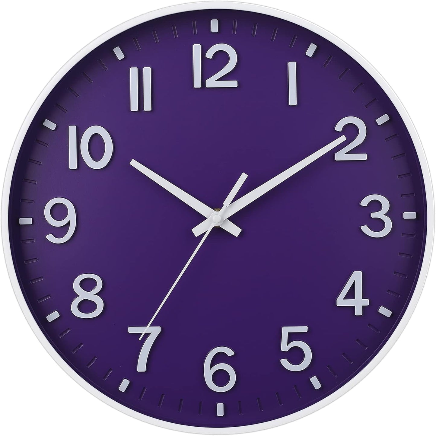 Elegant Silent Non-Ticking Wall Clock - Ideal for Home, Office, and Classroom Decoration