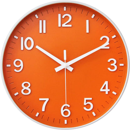 Elegant Silent Non-Ticking Wall Clock - Ideal for Home, Office, and Classroom Decoration