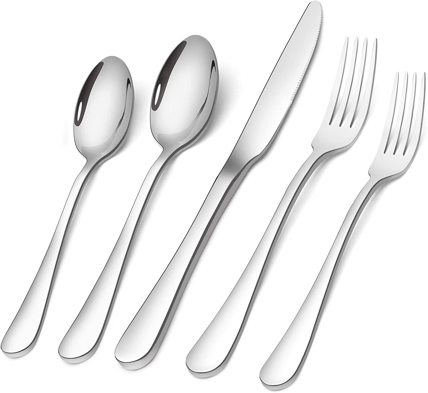 20-Piece Matte Black Stainless Steel Flatware Set with Satin Finish, Service for 4, Dishwasher Safe for Home and Restaurant Use