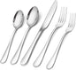 20-Piece Matte Black Stainless Steel Flatware Set with Satin Finish, Service for 4, Dishwasher Safe for Home and Restaurant Use